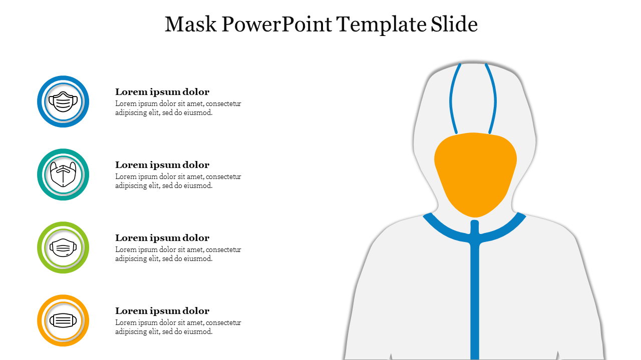 Mask PowerPoint Template Slide